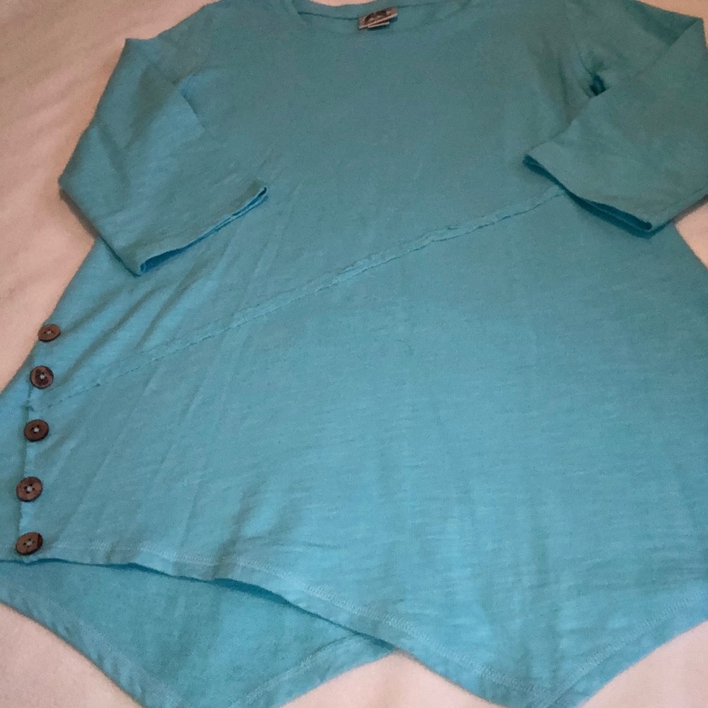 Wild Palms bright oversized comfy top!